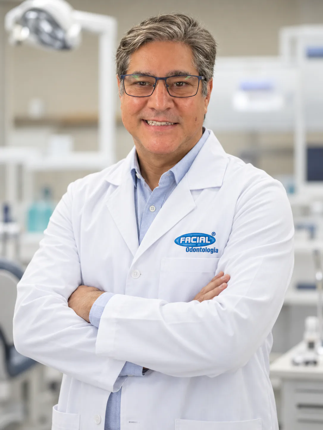 Retrato do Dr. Luiz Ronaldo Calábria de jaleco branco